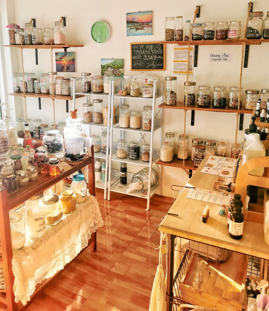 products inside shop